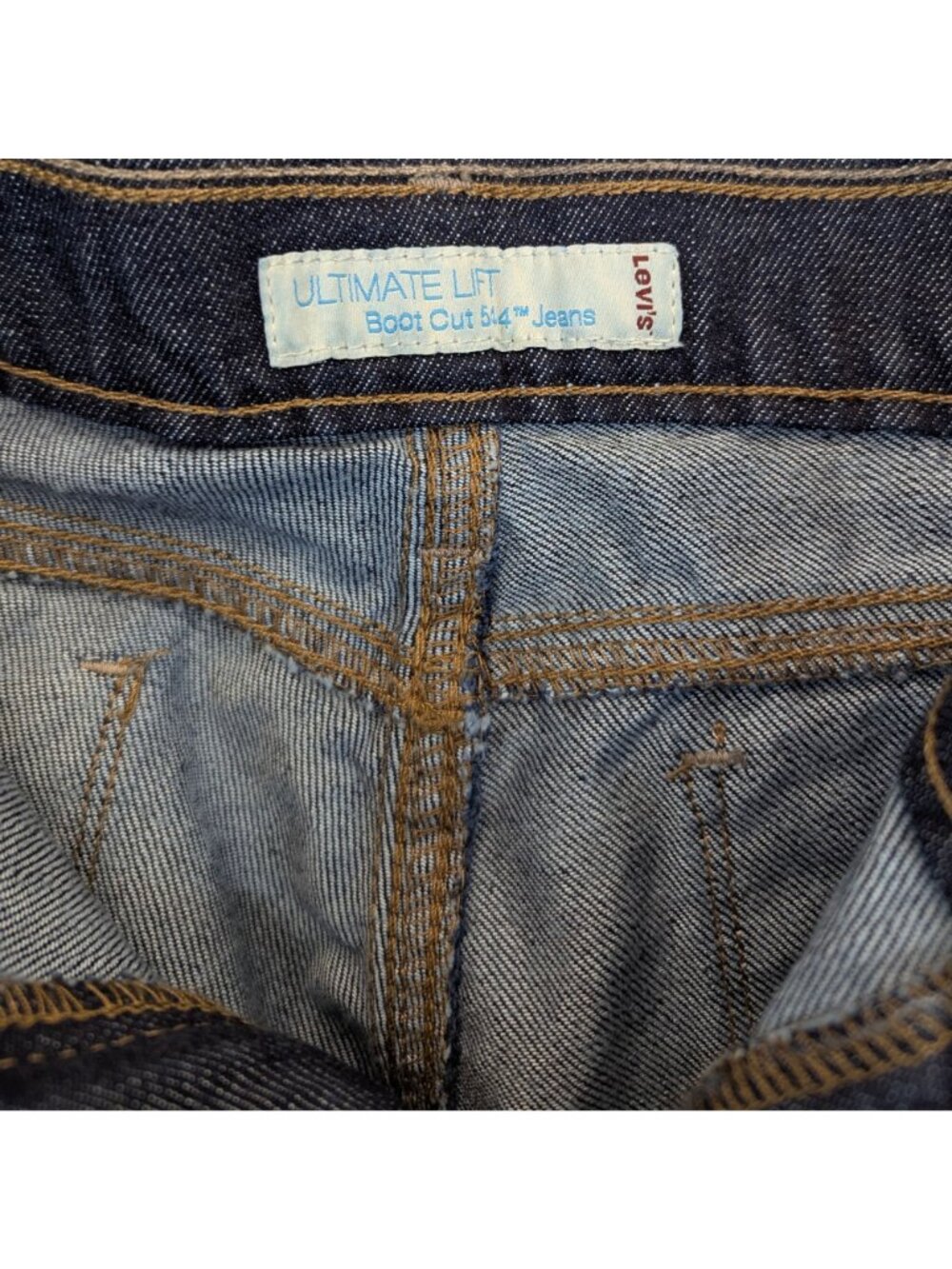 Levis 544 Womens Misses 16 Jeans VTG Ultimate Lift Boot Cut Medium Dark Wash NWT - Picture 5 of 8